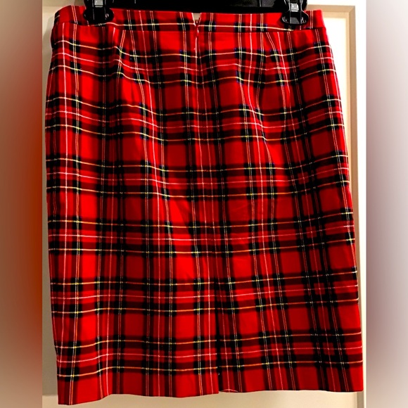 J.Crew red plaid skirt size 8 - Picture 4 of 5